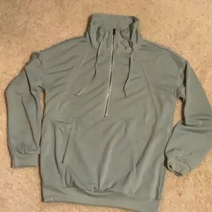 Sage Green Mock Turtleneck Sweatshirt